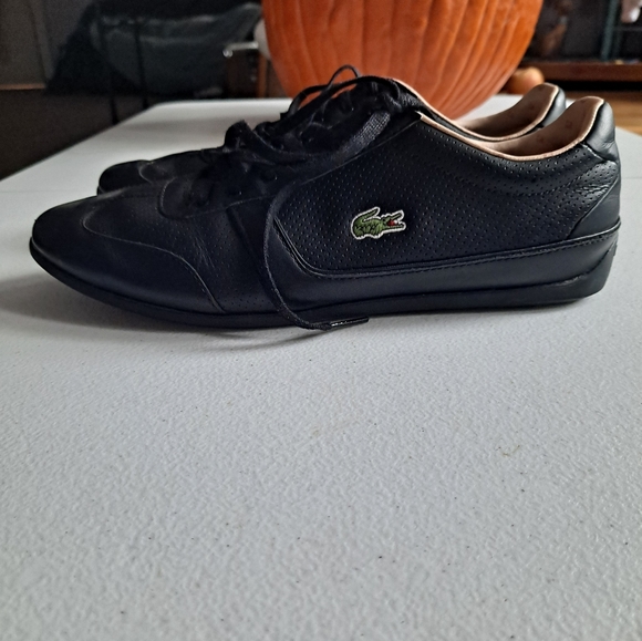 Lacoste Chaymon Black Leather Sneakers - Picture 3 of 7